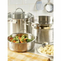 Discount ๐ Vermont Country Store Stainless Steel 8-Quart Multi-Cooker With Pasta Insert And Steamer ๐ฏ