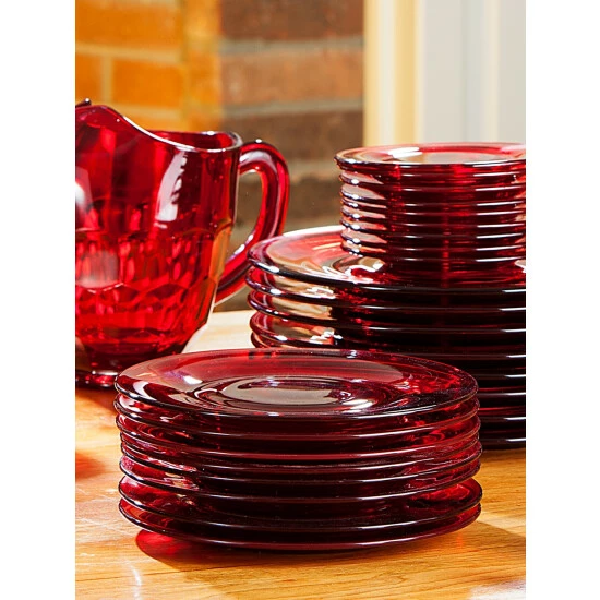 New 🔔 Mosser Glass Plates, In 3 Sizes Jadeite ✔️ 8 New 🔔 Mosser Glass Plates, In 3 Sizes Jadeite ✔️ - Image 6