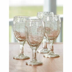 Best deal ✔️ Vermont Country Store Stemmed Jelly Wine Glasses, Set Of 4 🎉