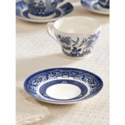 Best Sale 🥰 Vermont Country Store Blue Willow Saucer 😉