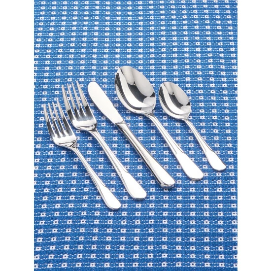 New ✔️ Vermont Country Store Monty 5-Piece Stainless Steel Place Setting 🤩 4 New ✔️ Vermont Country Store Monty 5-Piece Stainless Steel Place Setting 🤩 - Image 2