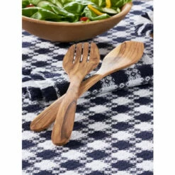 Hot Sale 🔔 Vermont Country Store Olivewood Salad Serving Set 💯