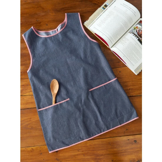 Flash Sale 😀 Vermont Country Store Chambray Cotton Cobbler Apron 👏 4 Flash Sale 😀 Vermont Country Store Chambray Cotton Cobbler Apron 👏 - Image 2