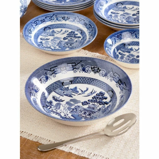 Brand new 👍 Vermont Country Store Blue Willow Large Serving Bowl 🎉 -Cheap Kitchen Shop unnamed file 361