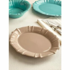 Coupon ✔️ Vermont Country Store Chloe Oval Serving Platter Taupe 😀