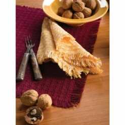 Promo 🔥 The Mountain Weavers Mountain Weave Cotton Napkins, Set Of 2 Natural And White 🎁 -Cheap Kitchen Shop unnamed file 401