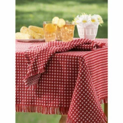 Promo 🔥 The Mountain Weavers Mountain Weave Cotton Napkins, Set Of 2 Natural And White 🎁 -Cheap Kitchen Shop unnamed file 403