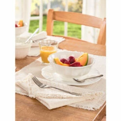 Brand new ✔️ The Mountain Weavers Mountain Weave Cotton Placemats, Set Of 2 Cranberry And Hunter Green ✨ -Cheap Kitchen Shop unnamed file 412