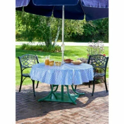 Best deal 🤩 Vermont Country Store Zip-Off Vinyl Umbrella Tablecloth Blue 🎁 -Cheap Kitchen Shop unnamed file 493