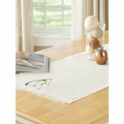 New 🔥 The Mountain Weavers Mountain Weave Cotton Table Runner Butternut And White 😀 12 New 🔥 The Mountain Weavers Mountain Weave Cotton Table Runner Butternut And White 😀 -Cheap Kitchen Shop unnamed file 495
