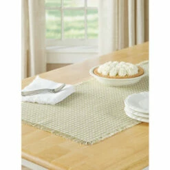 New 🔥 The Mountain Weavers Mountain Weave Cotton Table Runner Butternut And White 😀 19 New 🔥 The Mountain Weavers Mountain Weave Cotton Table Runner Butternut And White 😀 -Cheap Kitchen Shop unnamed file 502
