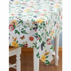 Cheap 😀 Vermont Country Store Durable Vinyl Tablecloth Lilac ⌛ -Cheap Kitchen Shop unnamed file 506