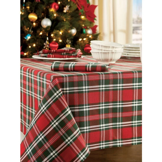 Budget โ๏ธ Vermont Country Store โ Christmas Plaid Tablecloth ๐ฅ 3 Budget โ๏ธ Vermont Country Store โ Christmas Plaid Tablecloth ๐ฅ