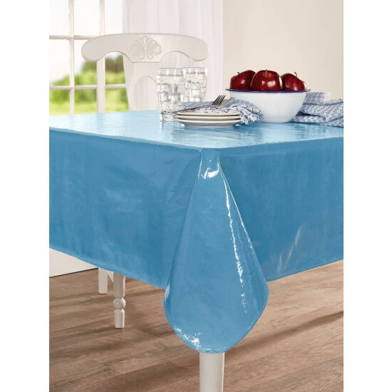 Coupon 🔥 Vermont Country Store Heavy-Duty Solid Oilcloth Tablecloth Blue 🥰 3 Coupon 🔥 Vermont Country Store Heavy-Duty Solid Oilcloth Tablecloth Blue 🥰