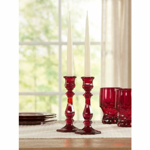 Wholesale 🧨 Mosser Glass Candlestick, 1 Candlestick Red ⭐ -Cheap Kitchen Shop unnamed file 576