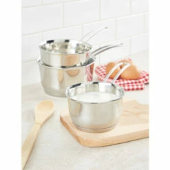 Wholesale ❤️ Kuchenprofi Stainless Steel Saucepan With Clad Bottom, In 3 Sizes ✨