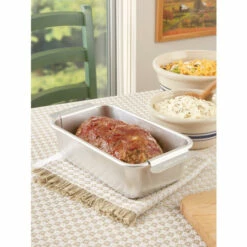 Cheap 😉 Vermont Country Store Natural Aluminum 2-Piece Meatloaf Baking Pan 🔥